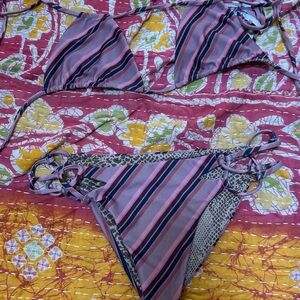 Striped Acacia Bikini Set